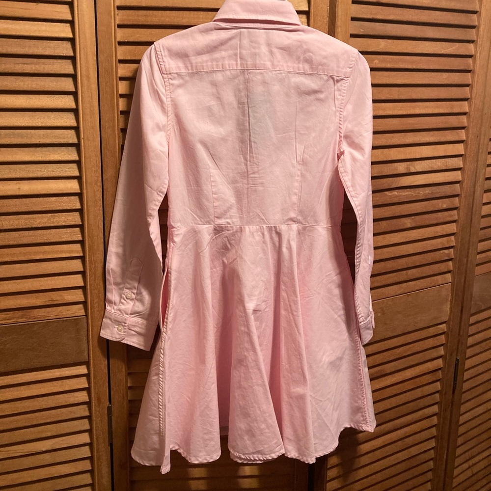 Ralph Lauren Pink Buttoned Collar Shirt Dress - Picture 9 of 13